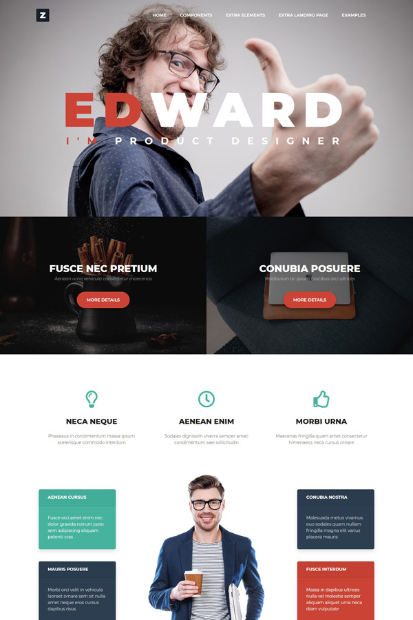 Extra landing page